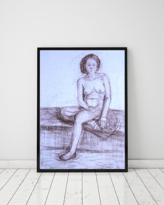 Girl in Sepia :  39" x 28" - 100 x 70 cm