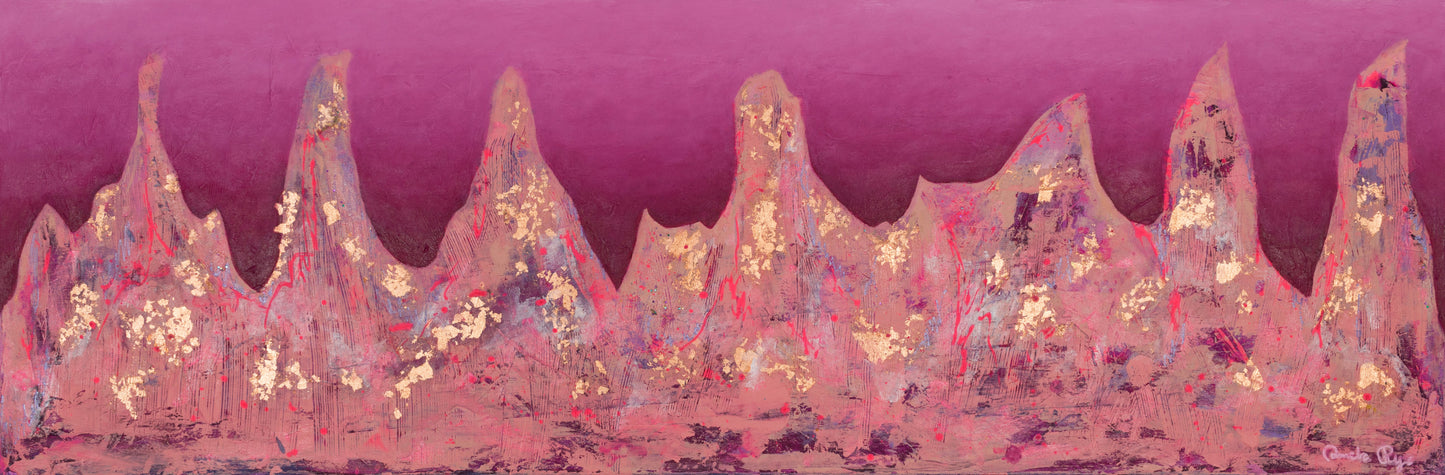 Venusian Landscape : 16" x 47" - 40 x 120 cm