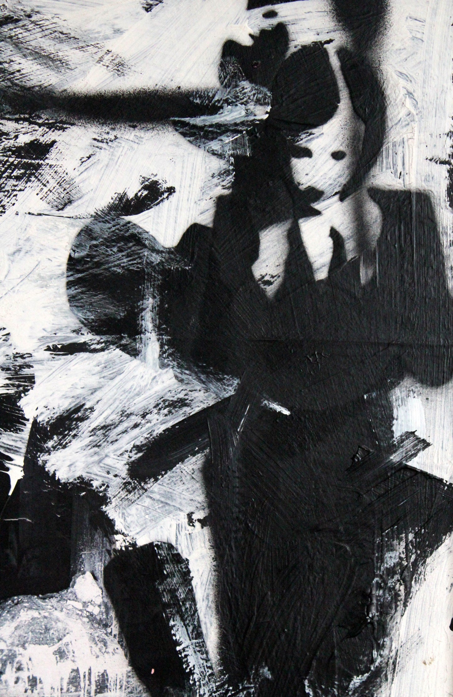 Black and White : 43" x 58" - 110 x 148 cm