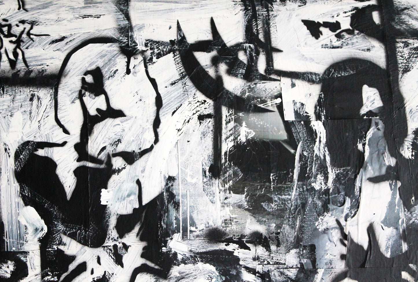 Black and White : 43" x 58" - 110 x 148 cm