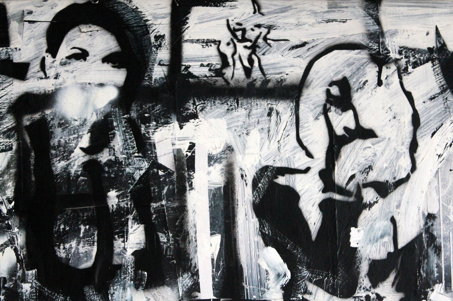 Black and White : 43" x 58" - 110 x 148 cm