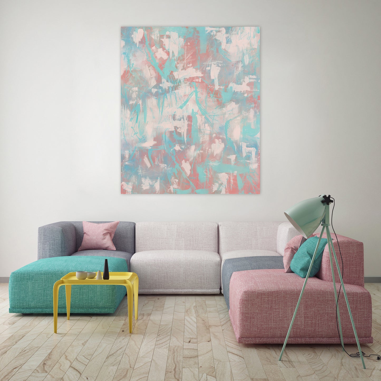 Bubble Gums : 48" x 160" - 122 x 406 cm