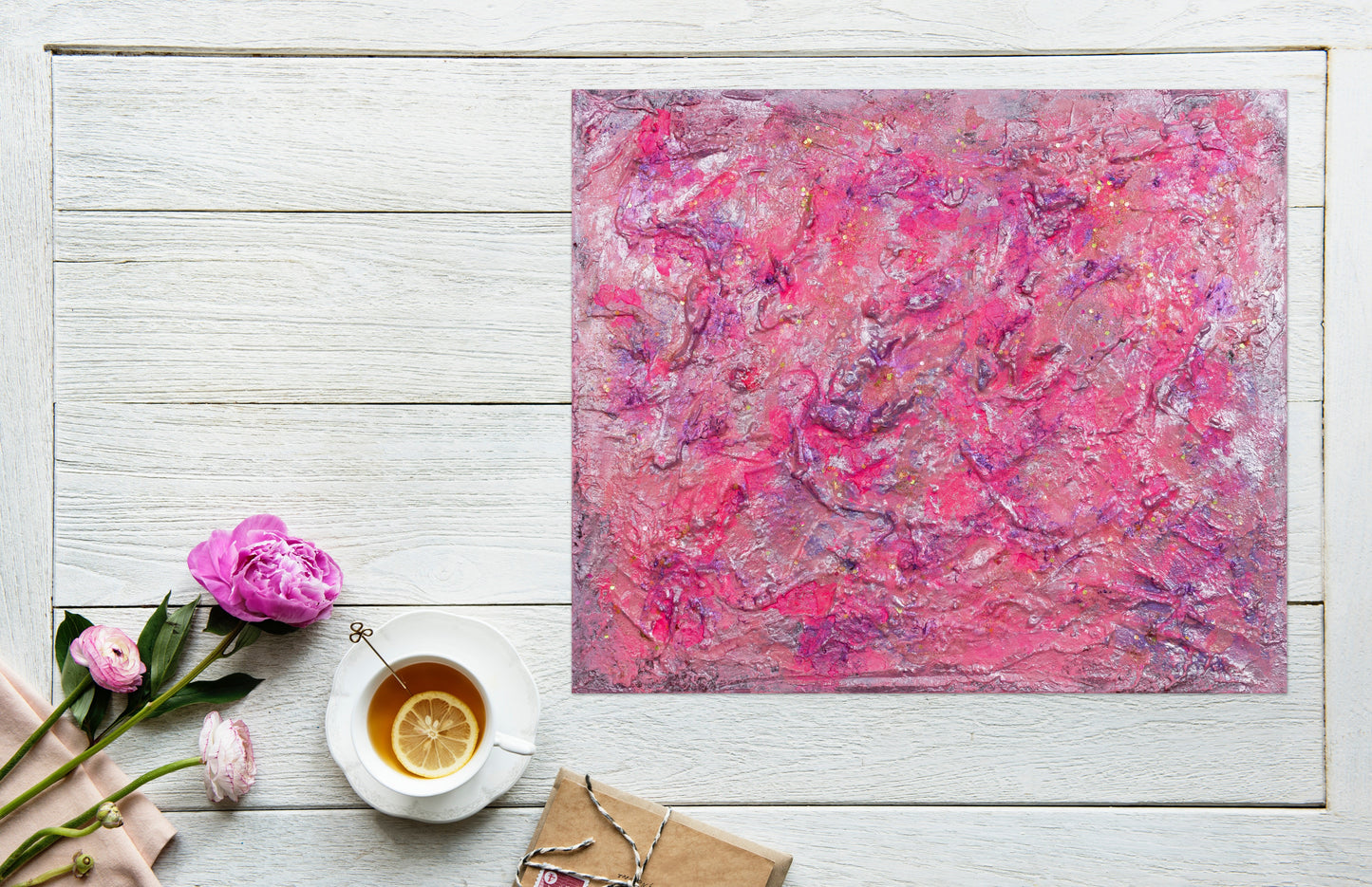 Cotton Candy : 15" x 18" - 39 x 45 cm