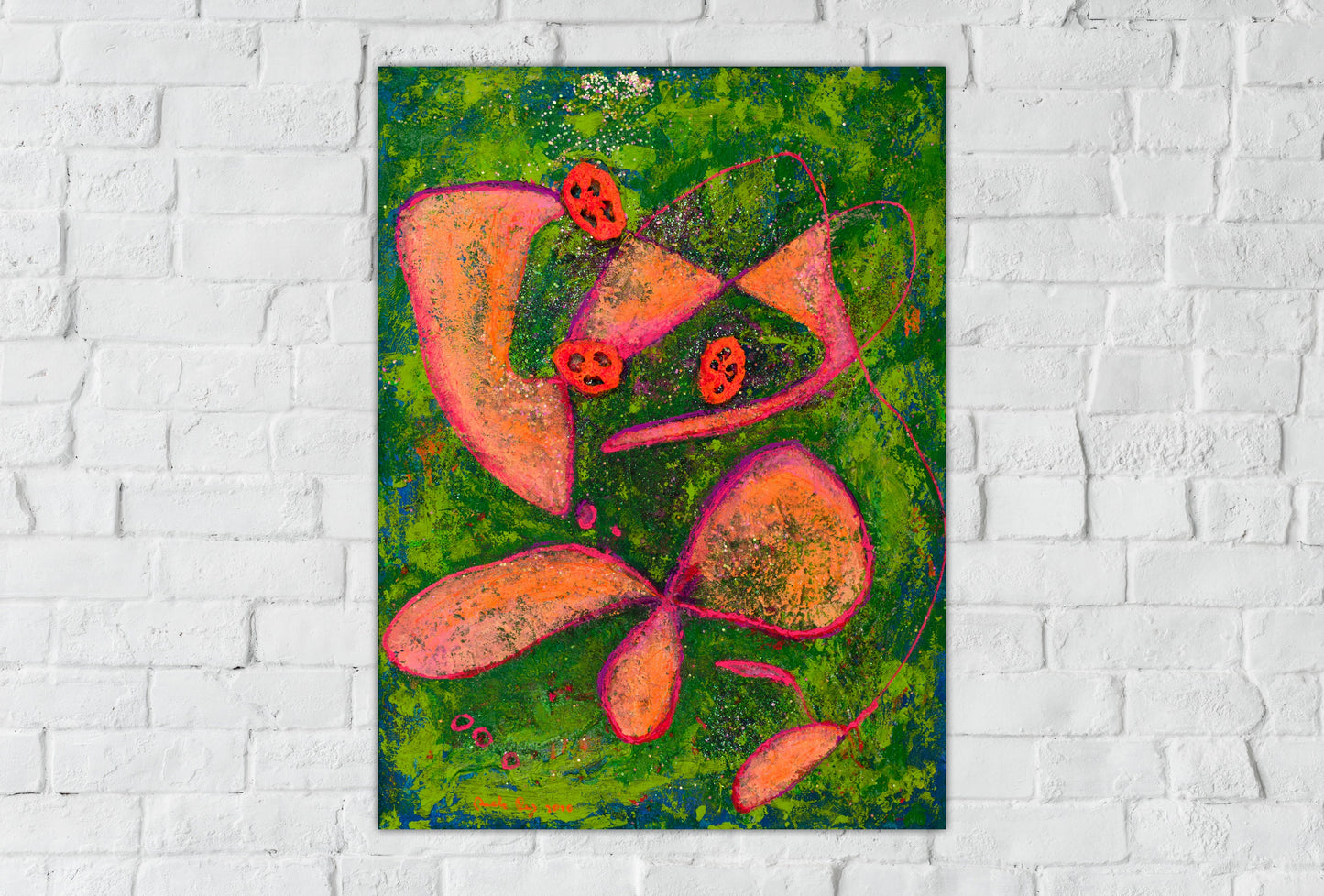 Flowers from Mars : 31" x 24" - 80 x 60 cm