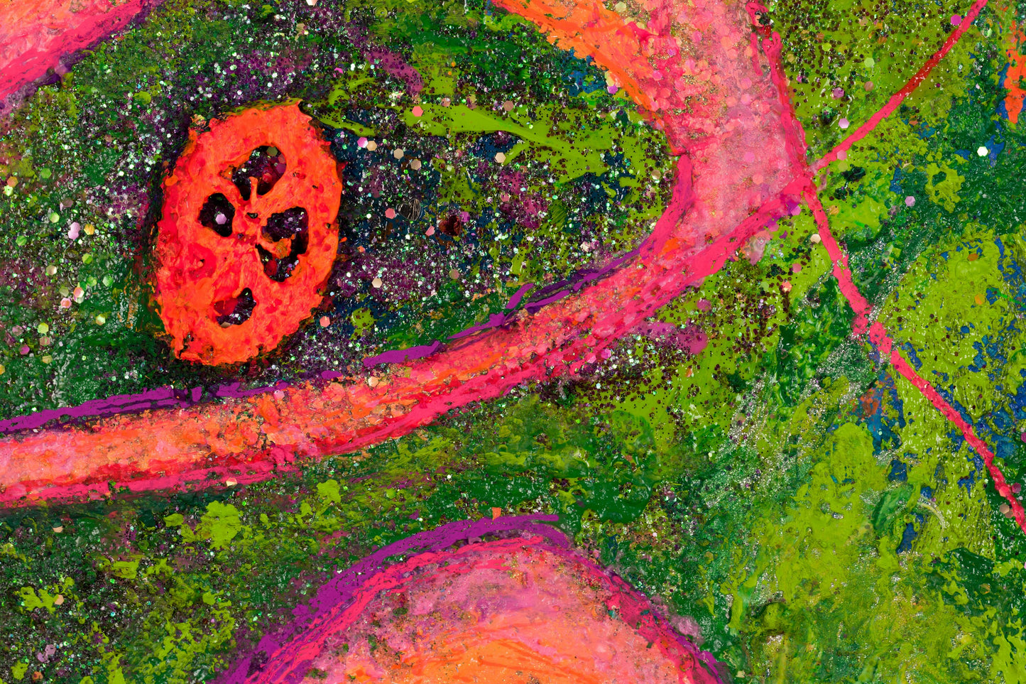 Flowers from Mars : 31" x 24" - 80 x 60 cm