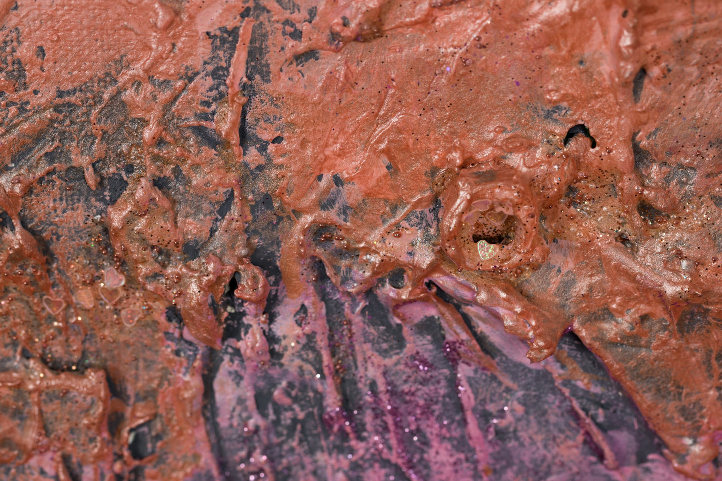 Vibrant color blending in ‘Galaxy of Dreams’ abstract art, radiating movement and healing energy by Pamela Rys.