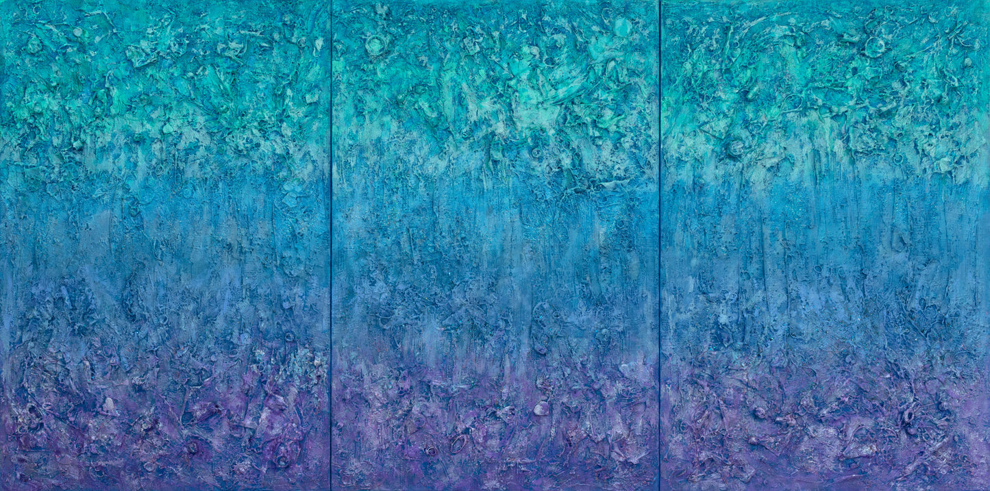 Galactic Tides : 35" x 71" - 90 x 181 cm