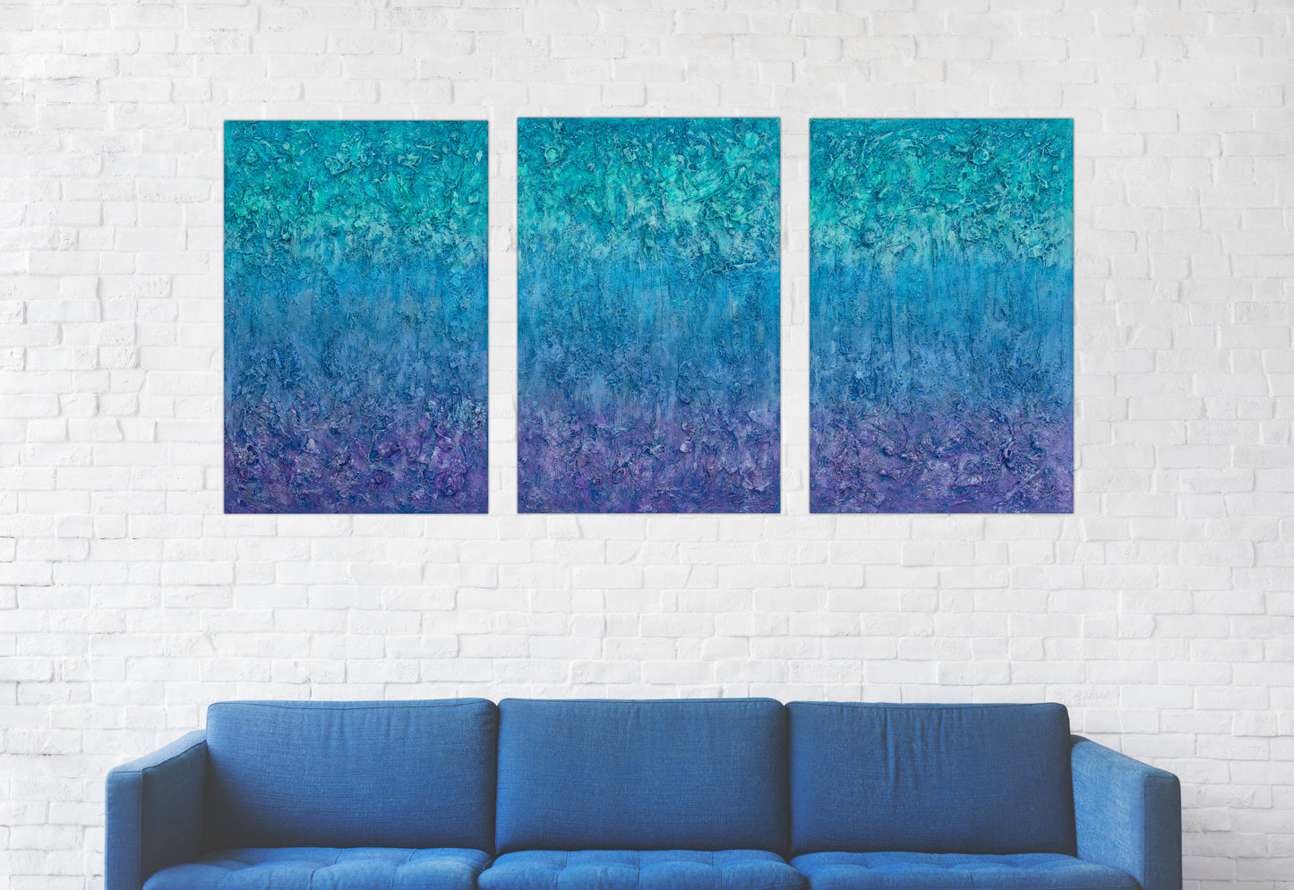 Galactic Tides : 35" x 71" - 90 x 181 cm