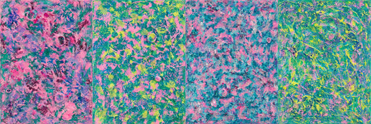 Labyrinth of Colors : 16" x 47" - 40 x 120 cm