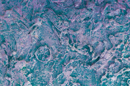 Close-up of vibrant textured abstract art Life Energy pranic healing painting by Pamela Rys