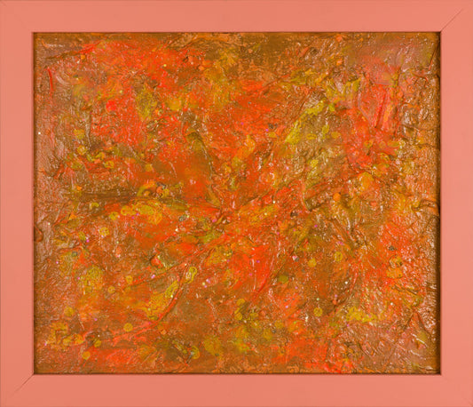 Orange Supernova : 17" x 20" -44 x 51 cm