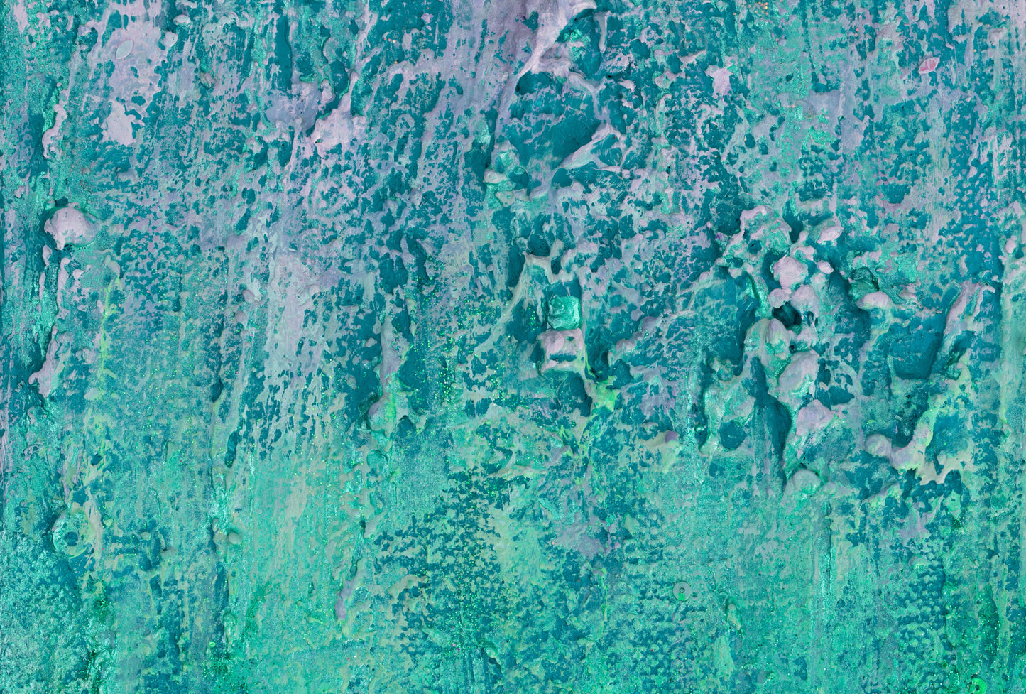 Macro view of energetic colors and textures Life Energy abstract painting by Pamela Rys