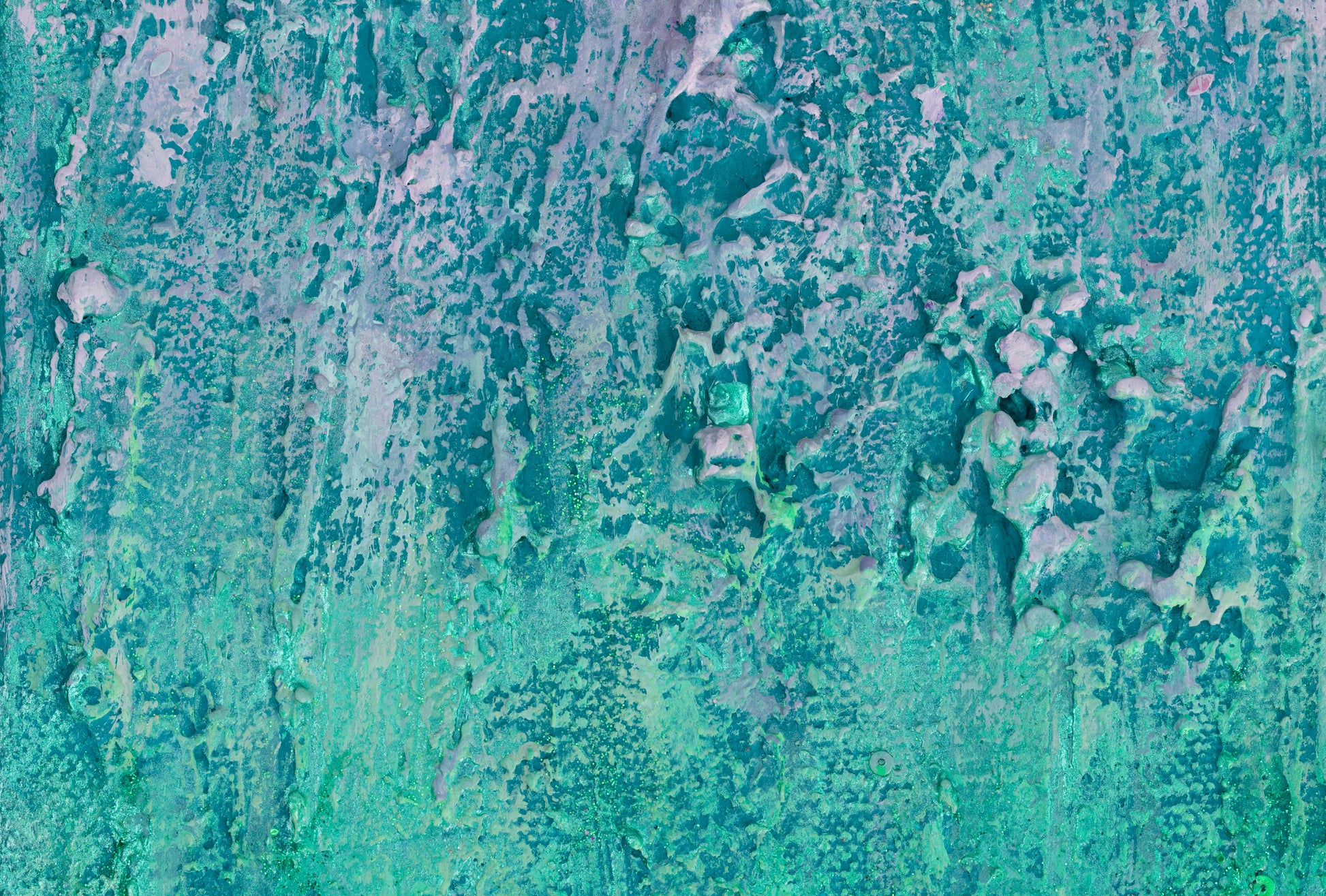 Macro view of energetic colors and textures Life Energy abstract painting by Pamela Rys