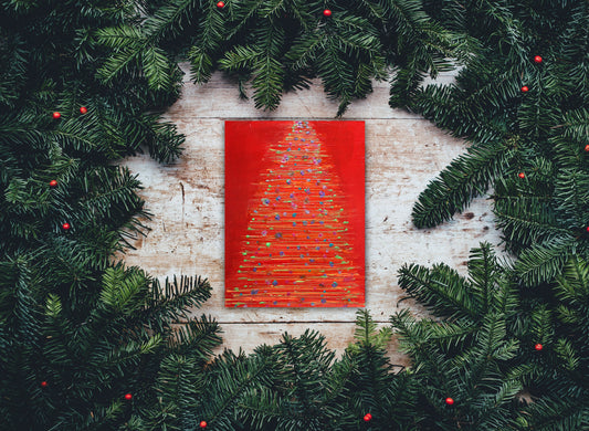 Christmas Tree : 11" x 8" - 28 x 21 cm