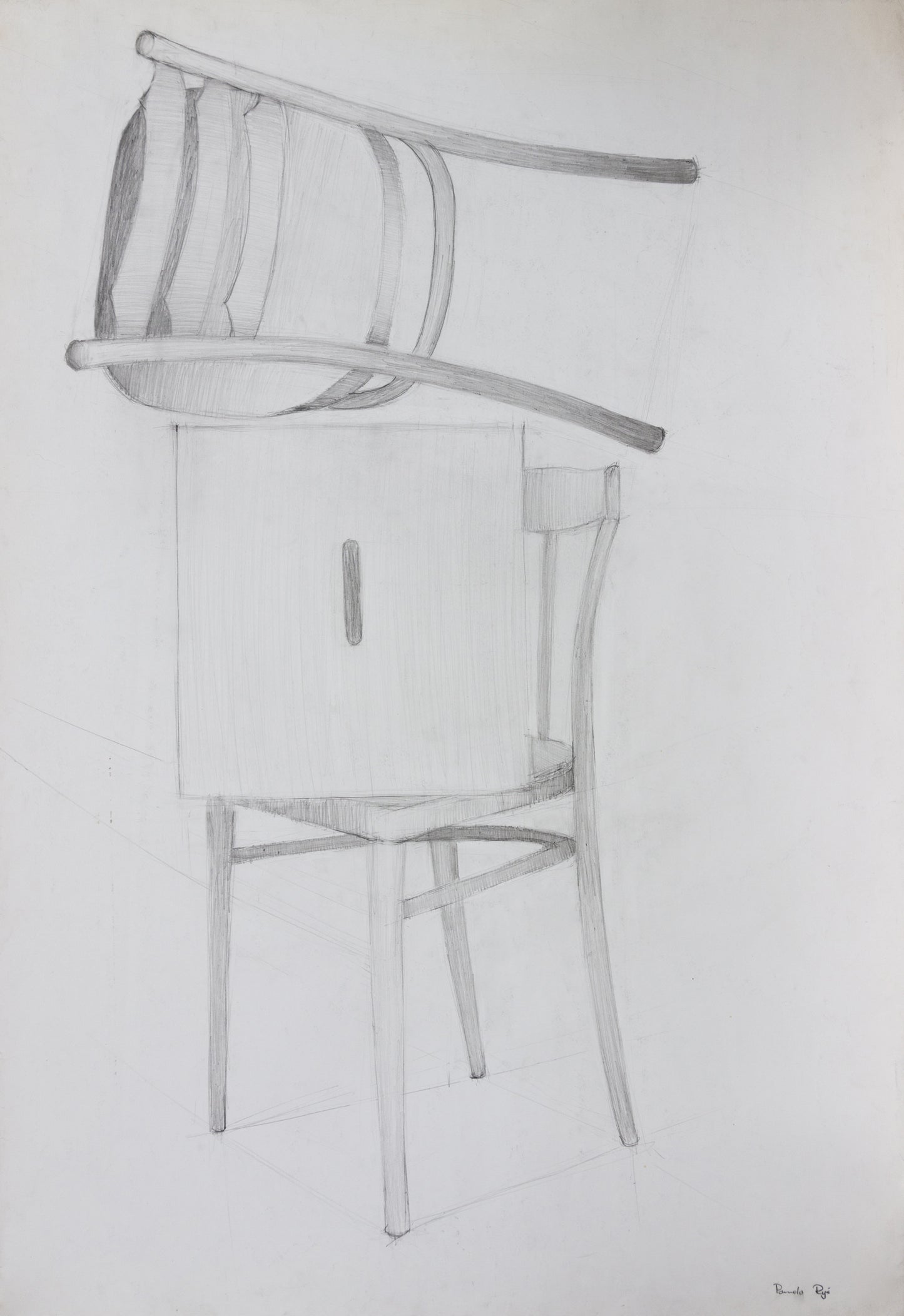 Still Life with Chairs : 39" x 28" - 100 x 70 cm