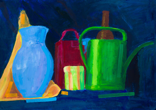 Still Life with Candle : 20" x 28" - 50 x 70 cm