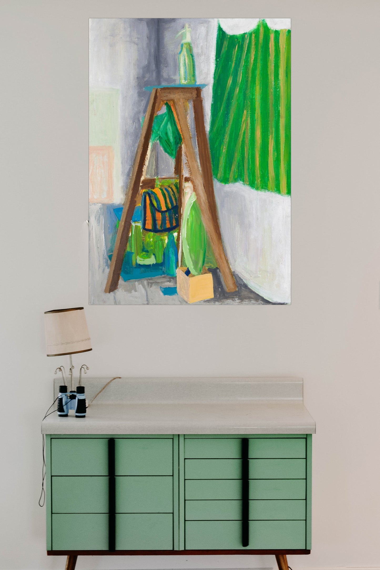 Still Life with Green Siphon Bottle : 39" x 28" - 100 x 70 cm