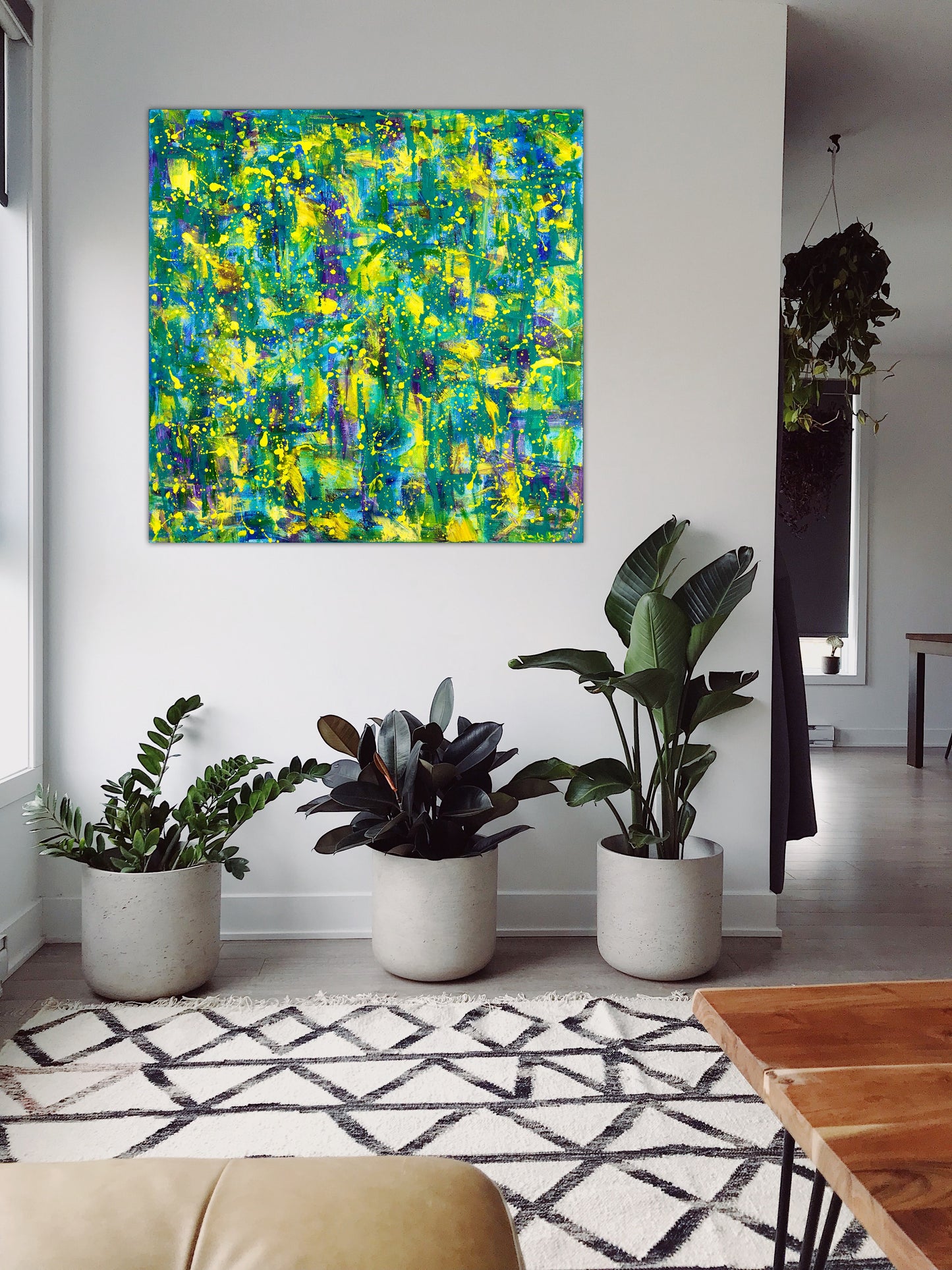 Welcome to the Jungle : 35" x 35" - 90 x 90 cm
